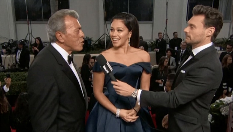 Gina Rodriguez, Father, 2016 Golden Globes