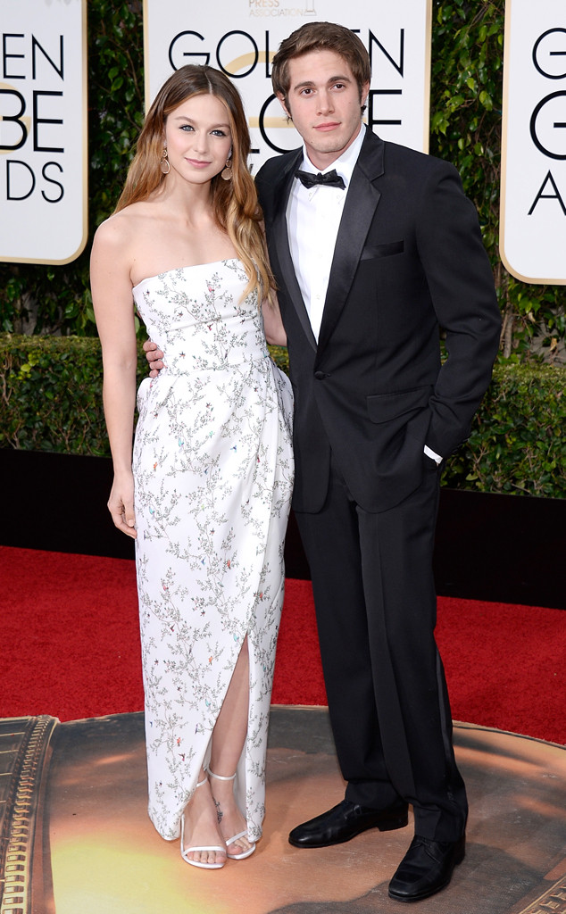 Melissa Benoist & Blake Jenner from Couples at the 2016 Golden Globes ...