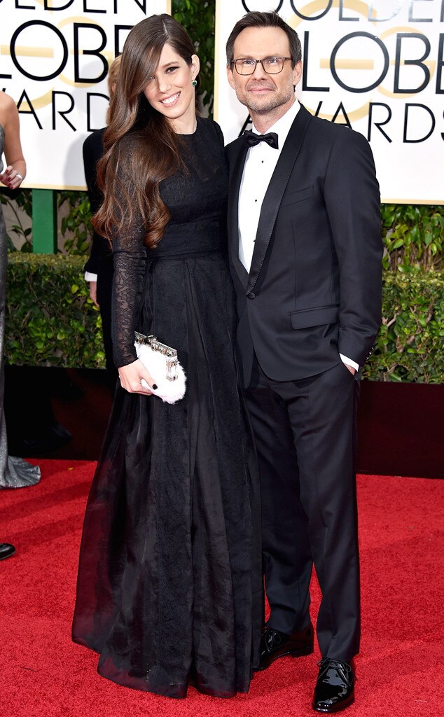 Brittany Lopez & Christian Slater from Couples at the 2016 Golden