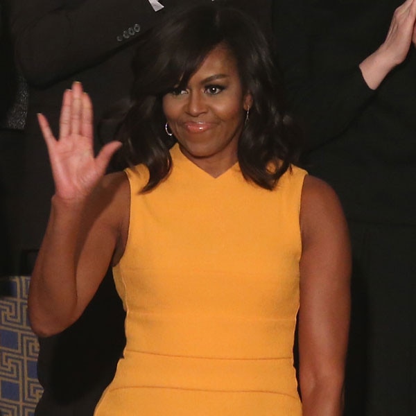 Michelle obama shop orange dress