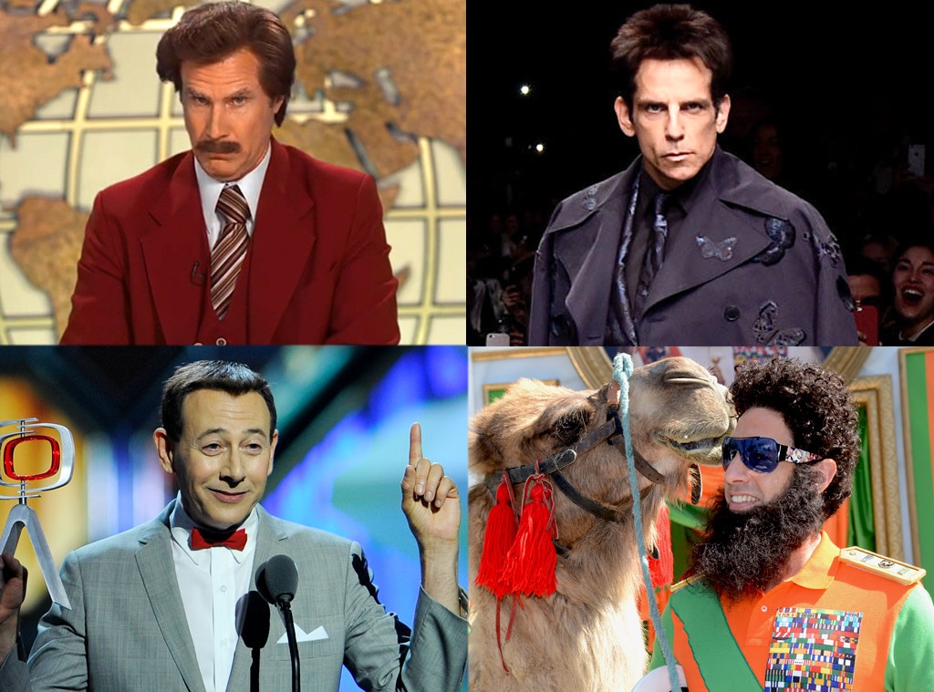 Zoolander, Ron Burgundy, The Dictator, Pee-Wee Herman