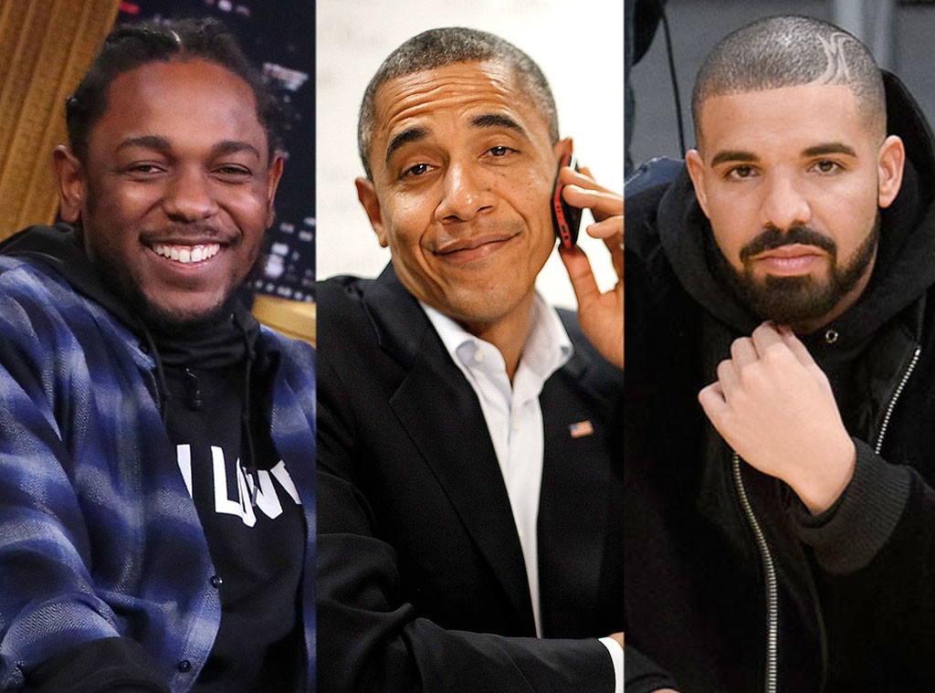 Barack Obama, Kendrick Lamar, Drake