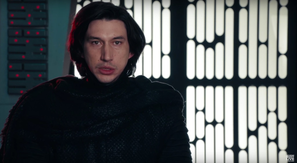 Adam Driver, SNL, Star Wars: The Force Awakens, Kylo Ren Parody