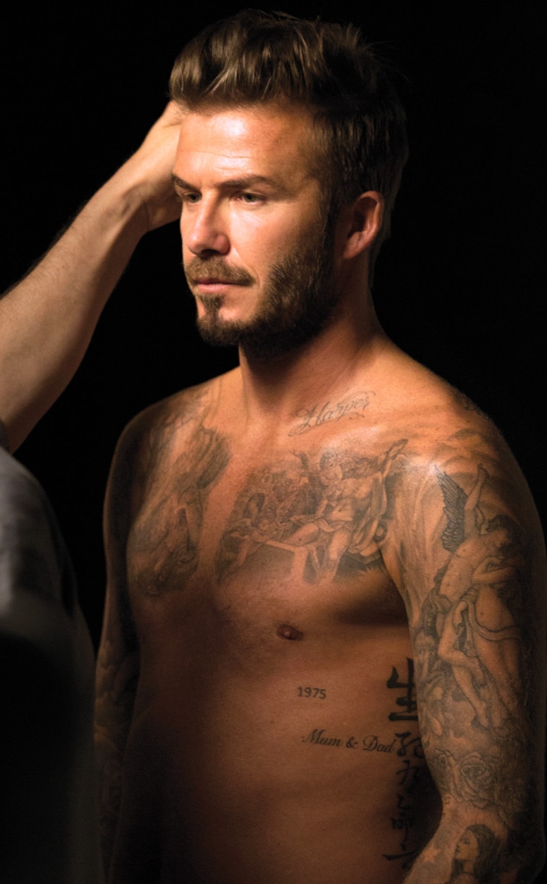 David Beckham, Shirtless