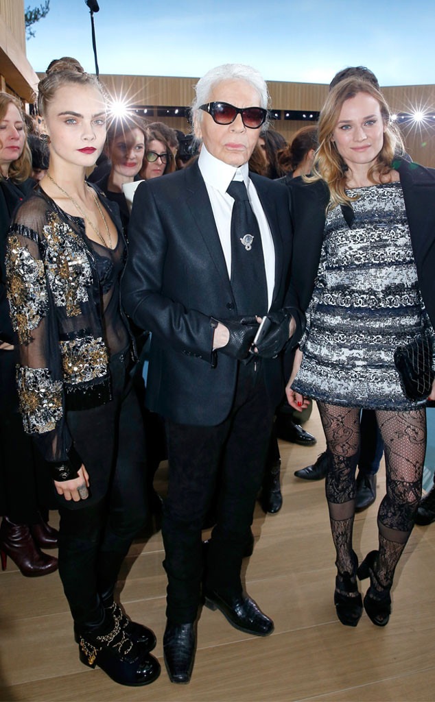 Cara Delevingne, Karl Lagerfeld, Diane Kruger