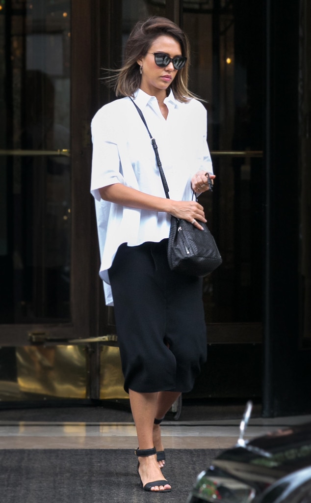 Jessica Alba from Meet the Perfectly Imperfect White Shirt | E! News