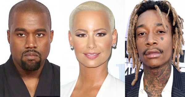 Kanye West, Amber Rose, Wiz Khalifa