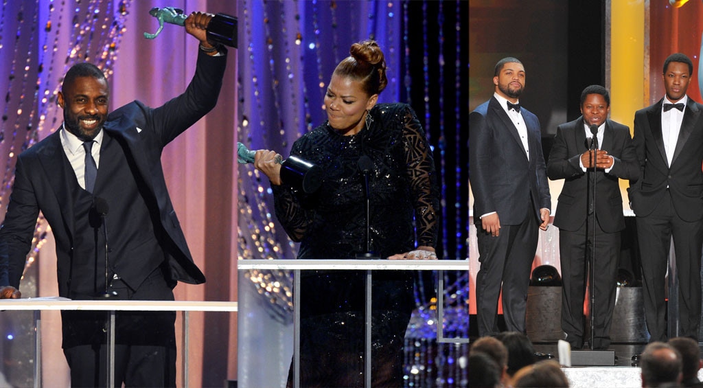 Idris Elba, Queen Latifah, Straight Outta Compton, SAG Awards 2016, Winners