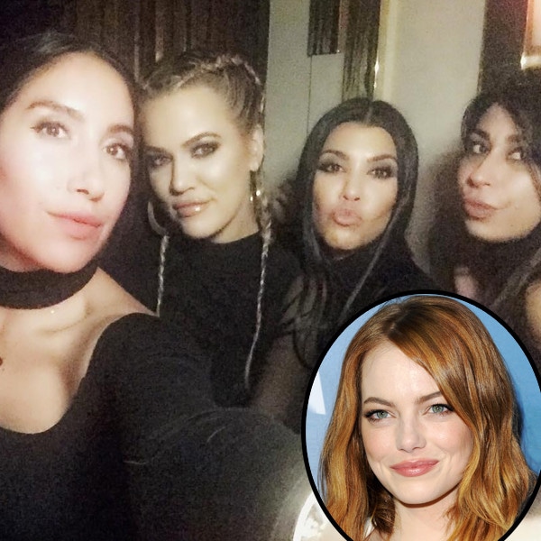Kourtney Kardashian, Emma Stone, Instagram