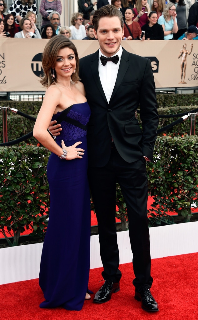 Sarah Hyland, Dominic Sherwood, SAG Awards 2016, Couples