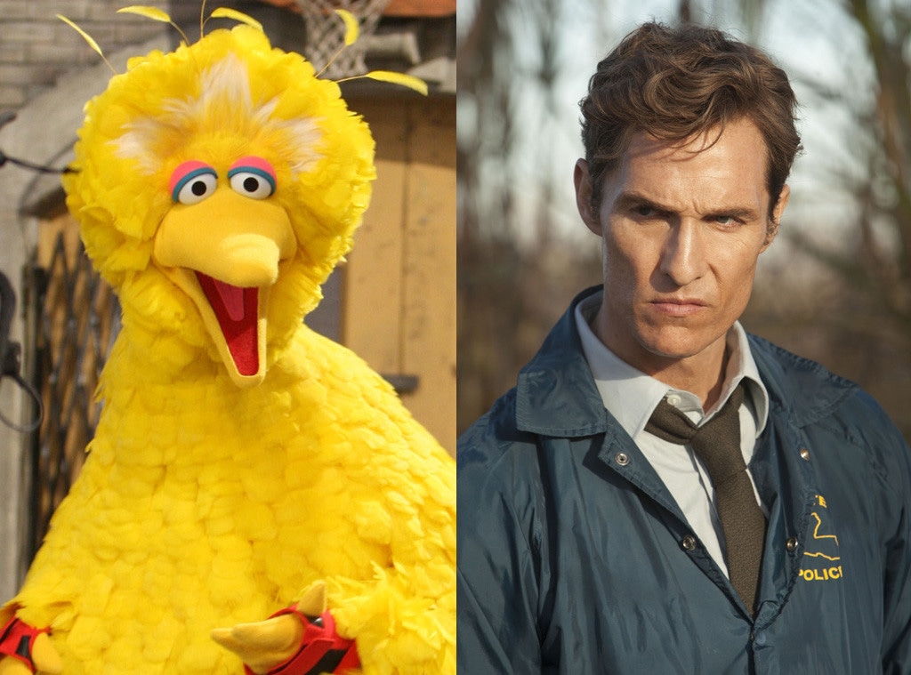 Sesame Street, Big Bird, True Detective, Matthew McConaughey