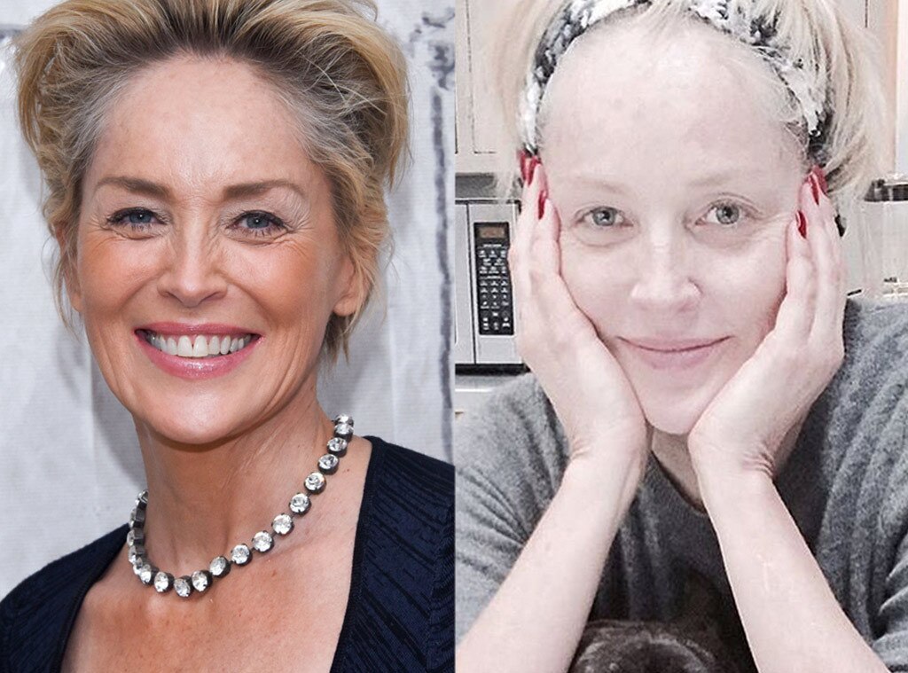 Sharon Stone, 57, Looks Beautiful in Makeup-Free Photo | E ...
