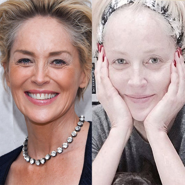 Sharon Stone, 57, Looks Beautiful in Makeup-Free Photo