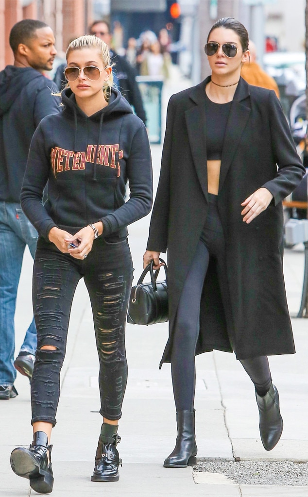 Kendall Jenner And Hailey Baldwin From The Big Picture Todays Hot Photos E News 