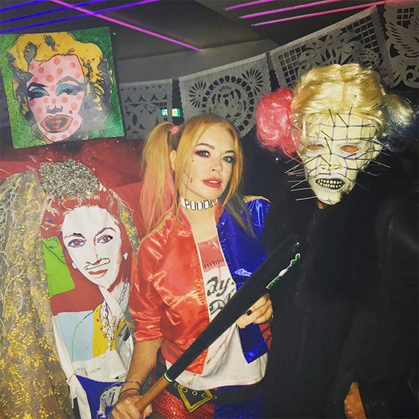 Lindsay Lohan from Stars Celebrate Halloween 2016 | E! News