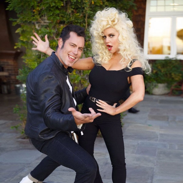 Jessica Simpson Hubby Give Us Grease Realness for Halloween