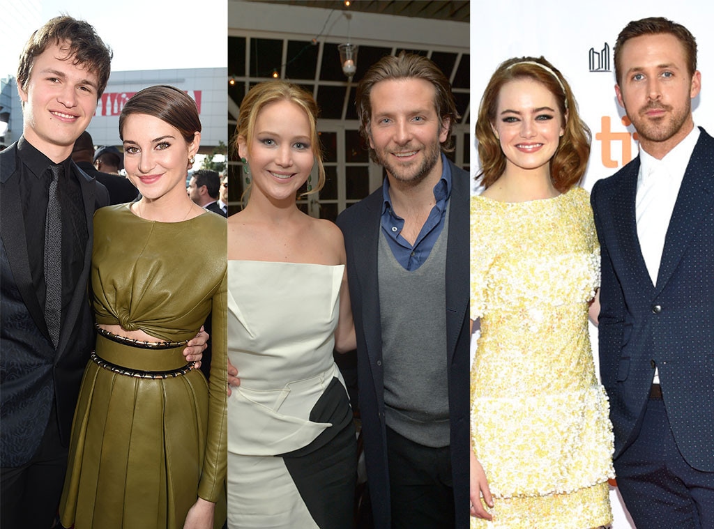 Shailene Woodley, Ansel Elgort, Jennifer Lawrence, Bradley Cooper, Emma Stone, Ryan Gosling