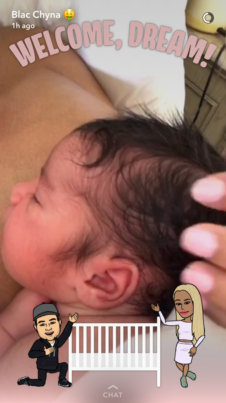 Dream Kardashian, Snapchat