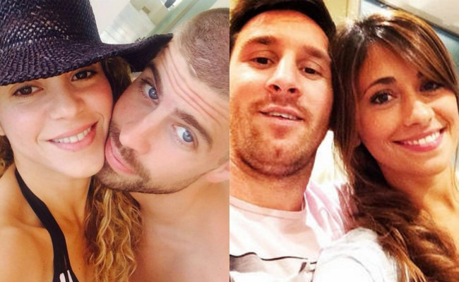 Shakira, Pique, Messi, Antonella Roccuzzo