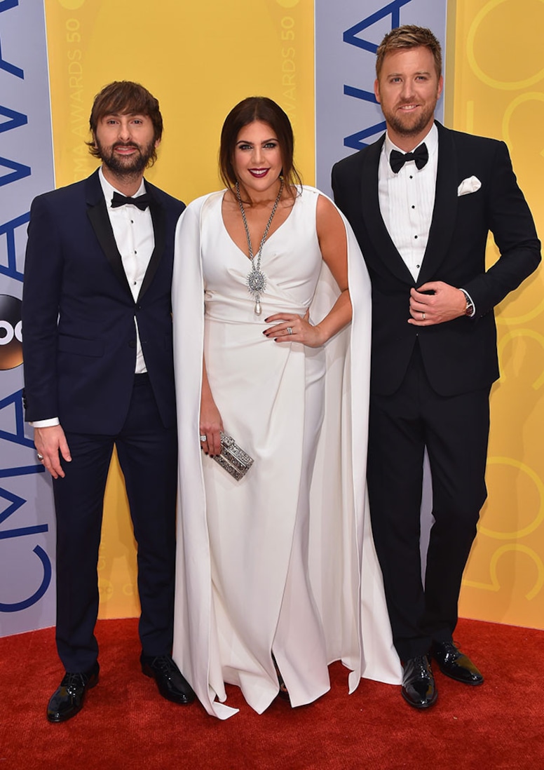 Dave Haywood, Hillary Scott, Charles Kelley, 2016 CMA Awards