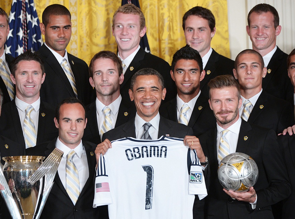 Celebs With Obama, Barack Obama, David Beckham