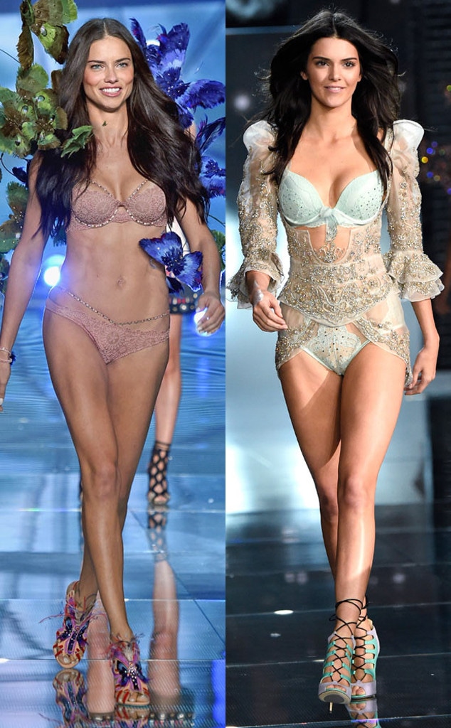 Adriana Lima, Kendall Jenner,  Victoria's Secret Fashion Show Runway 2015