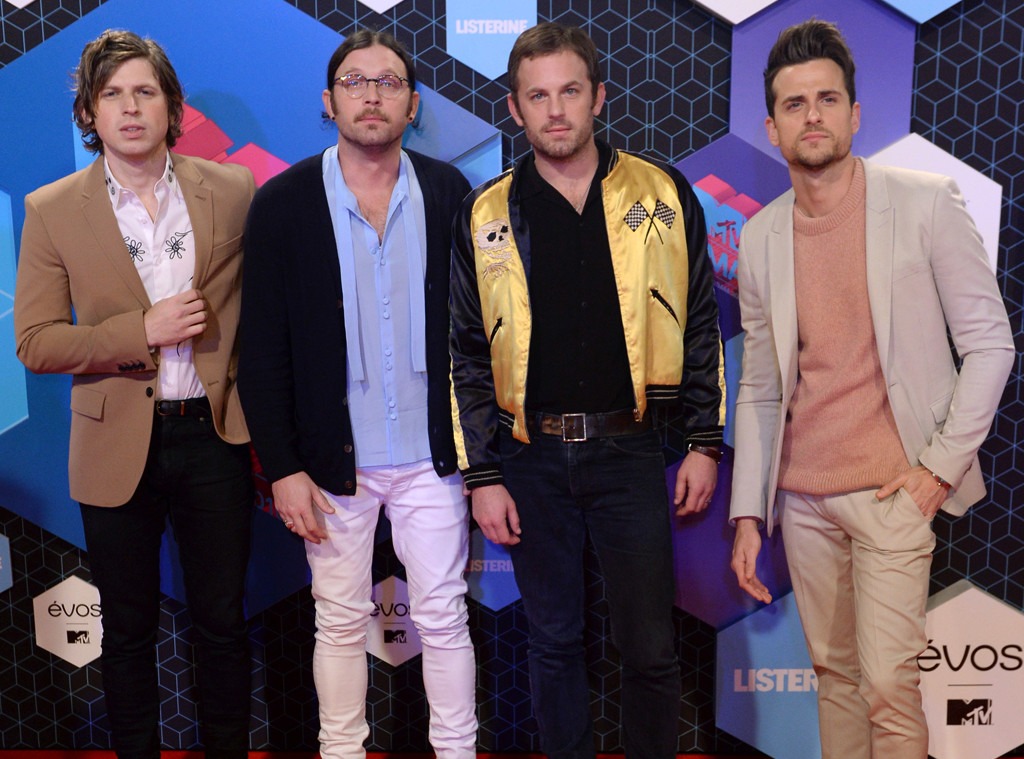 Matthew Followill, Nathan Followill, Caleb Followill, Jared Followill, Kings of Leon, EMA's, MTV Europe Music Awards