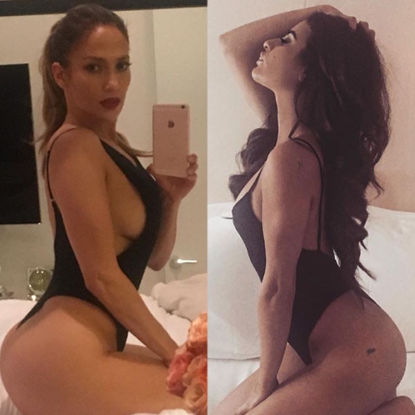 Lea Michele Channels Jennifer Lopez for Sexy Bedside Selfie