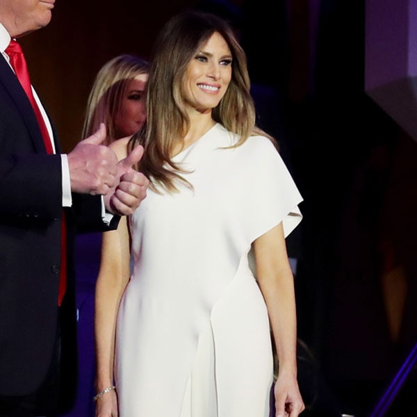 melania trump white jumpsuit