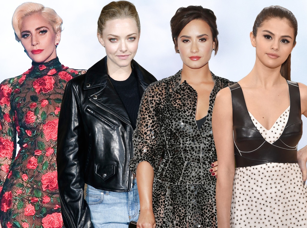 Lady Gaga, Amanda Seyfried, Demi Lovato, Selena Gomez