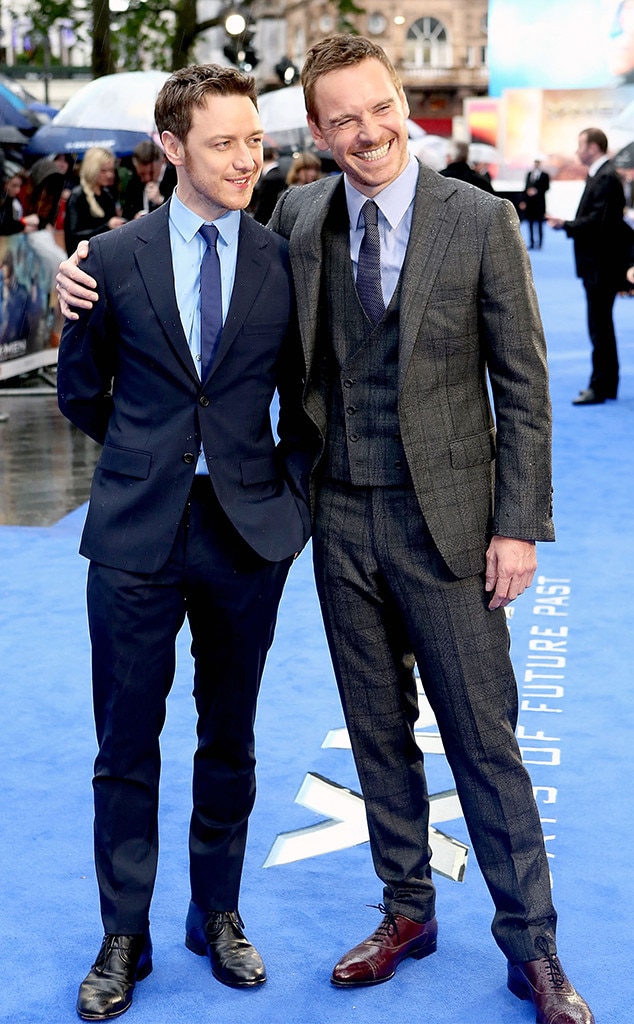James Mcavoy And Michael Fassbender From Press Tour Bffs E News 