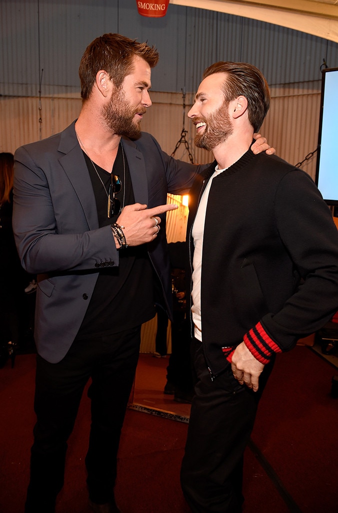 Chris Evans & Chris Hemsworth from Press Tour BFFs | E! News