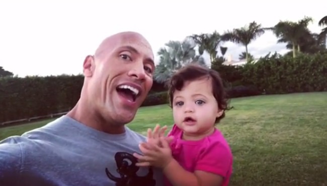 Dwayne Johnson Sings to Daughter Jasmine on Her 1st Birthday | E! News