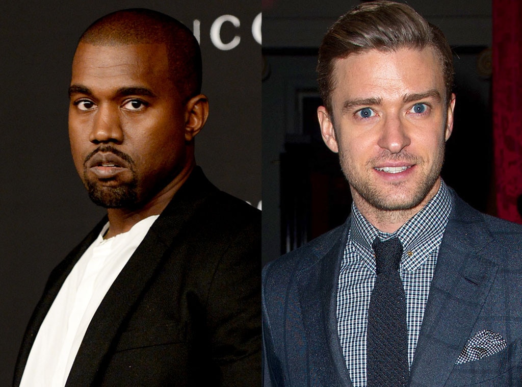 Kanye vs. Justin Timberlake from A History of Kanye West's Feuds: From ...