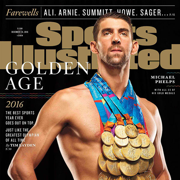 Michael Phelps Wears All of His Gold Medals at Once E! Online AU