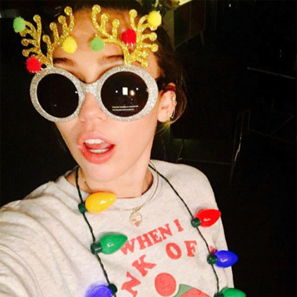 Nobody Wears Ugly Christmas Sweaters Like Miley Cyrus See Her Wildest