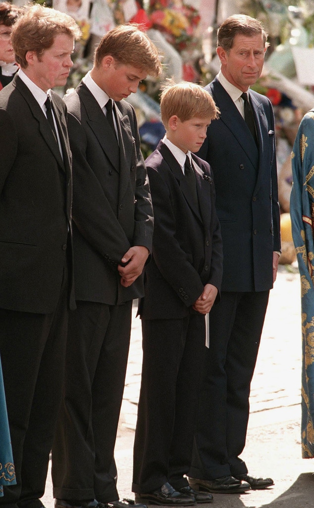 Prince Harry, Princess Diana Funeral