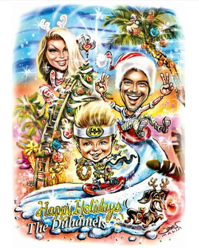Fergie, Josh Duhamel, Holiday Card