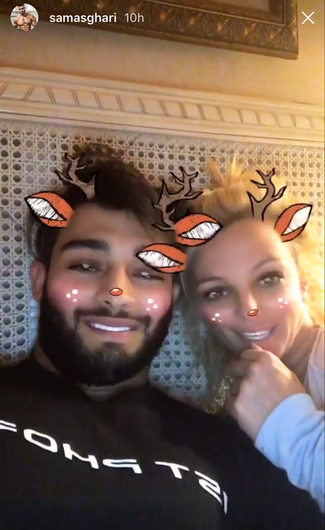 Sam Asghari, Britney Spears, Snapchat