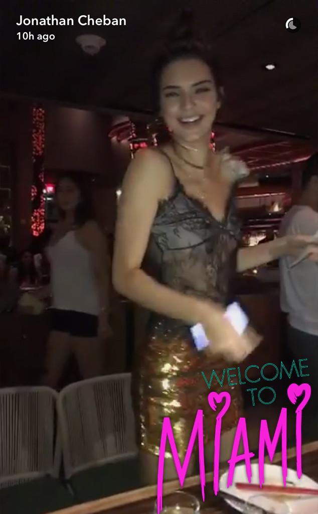 Kendall Jenner Parties With A Ap Rocky In Miami E Online