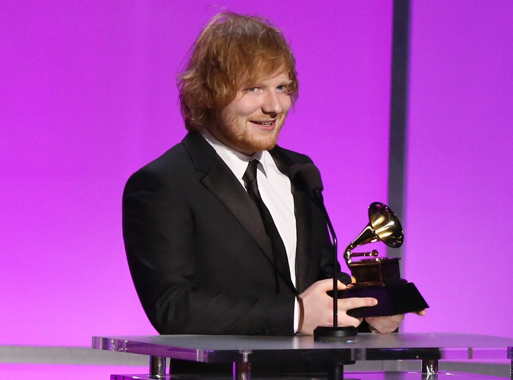 Ed Sheeran Just Won His First Grammy Ever & Taylor Swift Chimed In - E!  Online