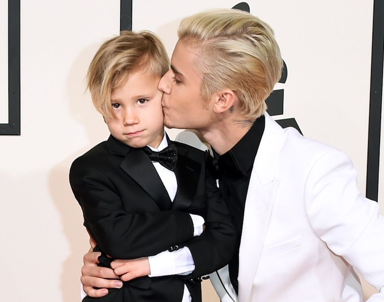 Justin Bieber, Jaxon Bieber, 2016 Grammy Awards, Candids