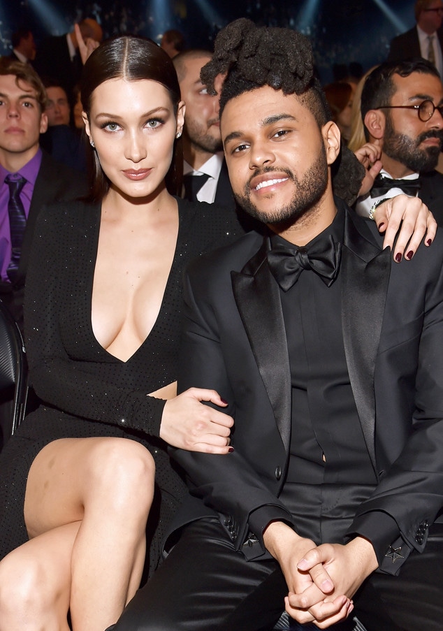 The Weeknd, Bella Hadid, 2016 Grammy Awards, Candids