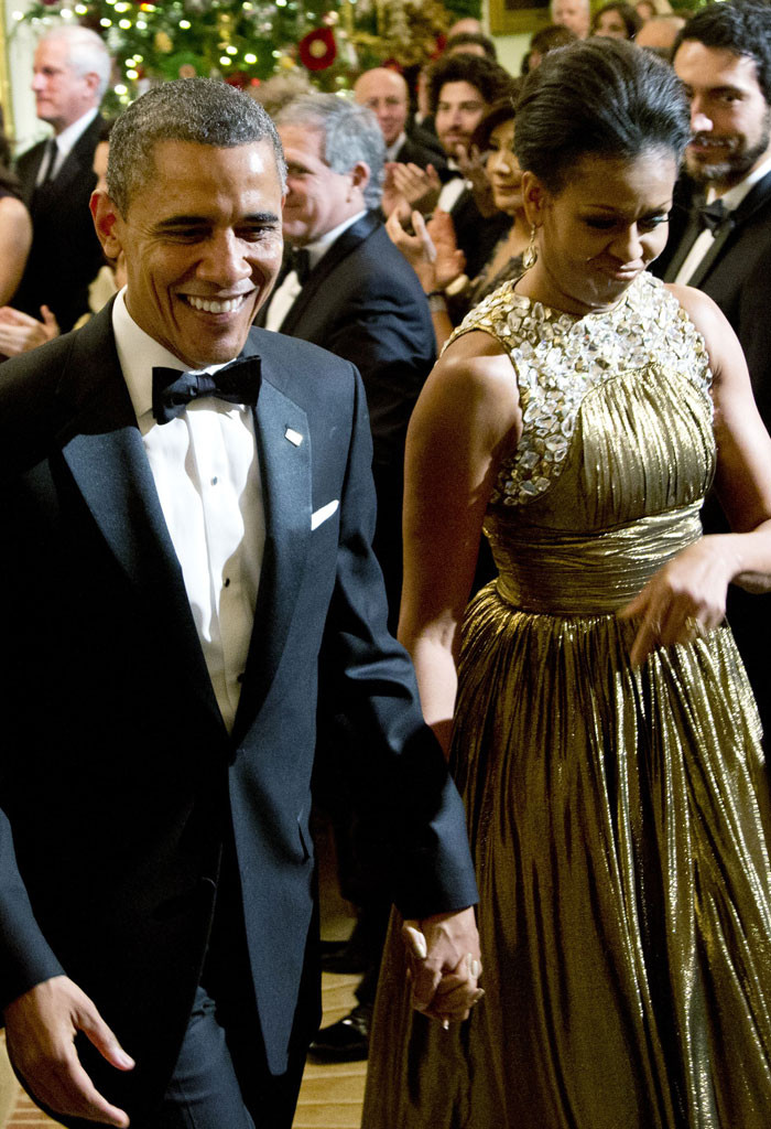 First Lady Michelle Obama Wears Custom Gucci for the Kennedy Center Honors  Ceremony