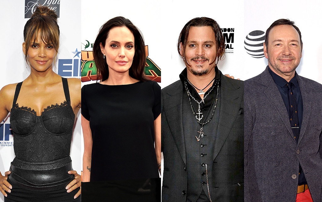 Halle Berry, Angelina Jolie, Johnny Depp, Kevin Spacey