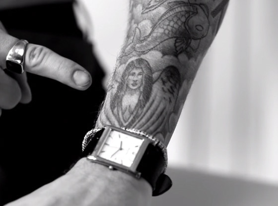 Justin Bieber, GQ tattoo video
