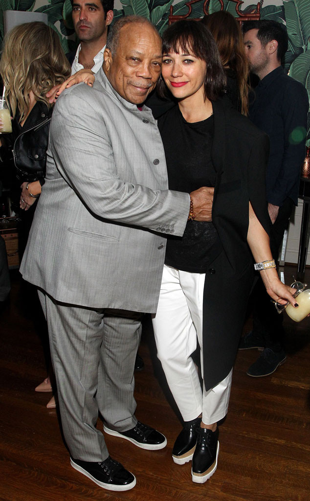 Quincy Jones & Rashida Jones from Grammys 2016: Party Pics | E! News