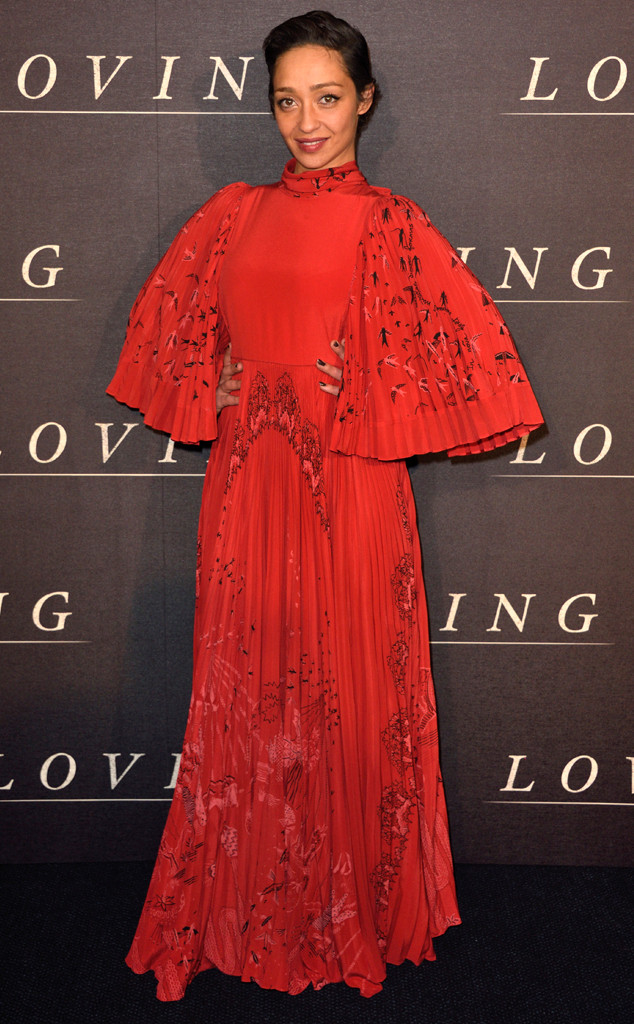 Ruth Negga in Louis Vuitton at Golden Globes 2017 - Ruth Negga
