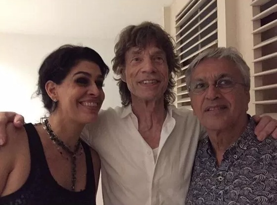 Caetano Veloso e Mick Jagger