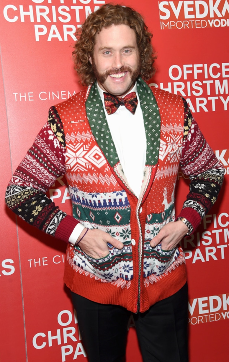 Stars Decked out in Holiday Gear,  T.J. Miller